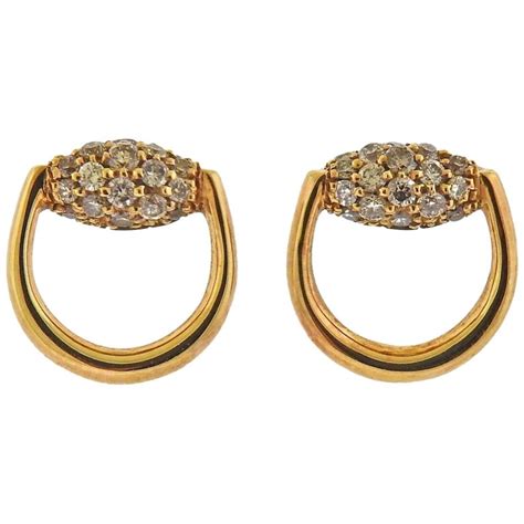 gucci earrings studded with diamonds